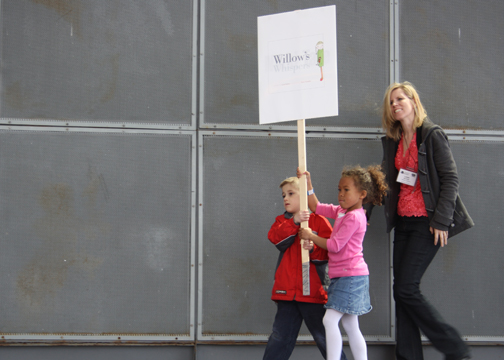 children hold a sign reading william's day against child gun control