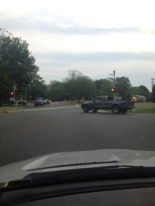 a truck that is sitting in the middle of a street