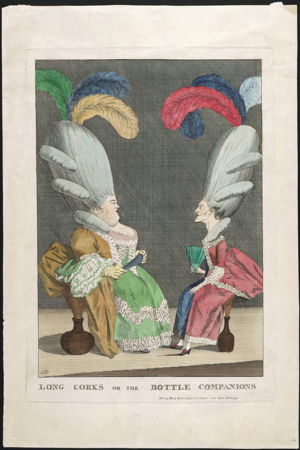 an illustration of two ladies talking to each other