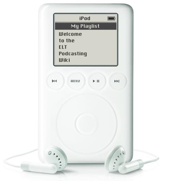 an ipod that is made out of plastic
