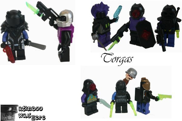 the images show legos in the same pose