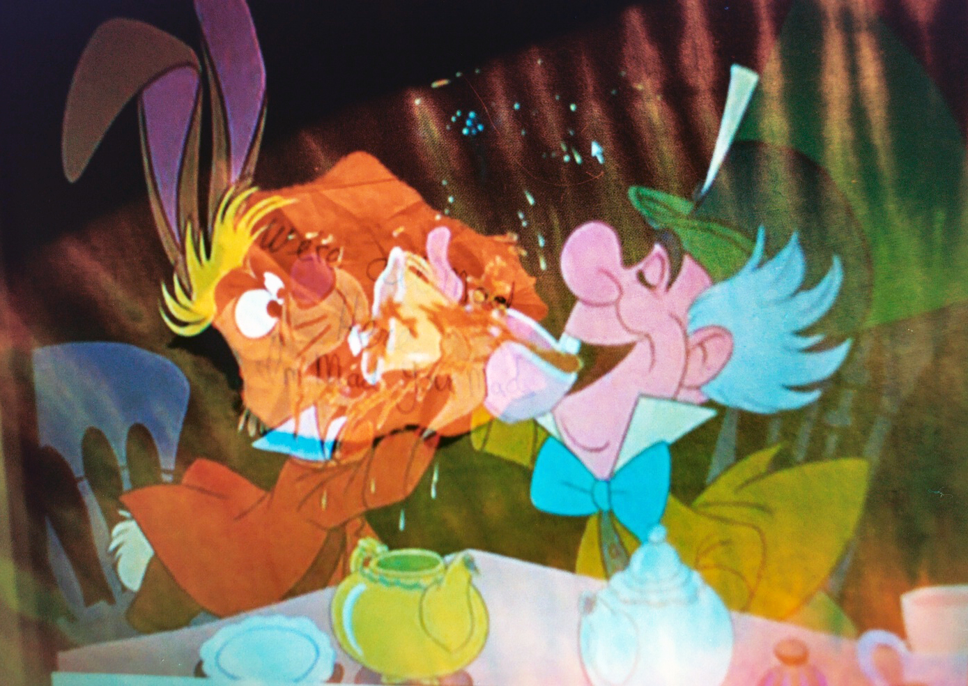 a scene from an animated movie with cartoon character eating