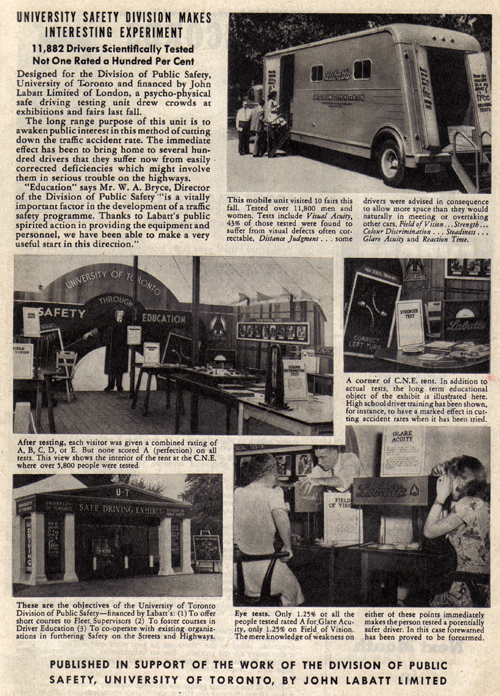 an old newspaper article has pictures and texts about various vehicles