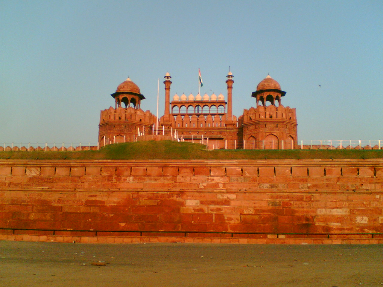 the indian fort on the top of a brick hill