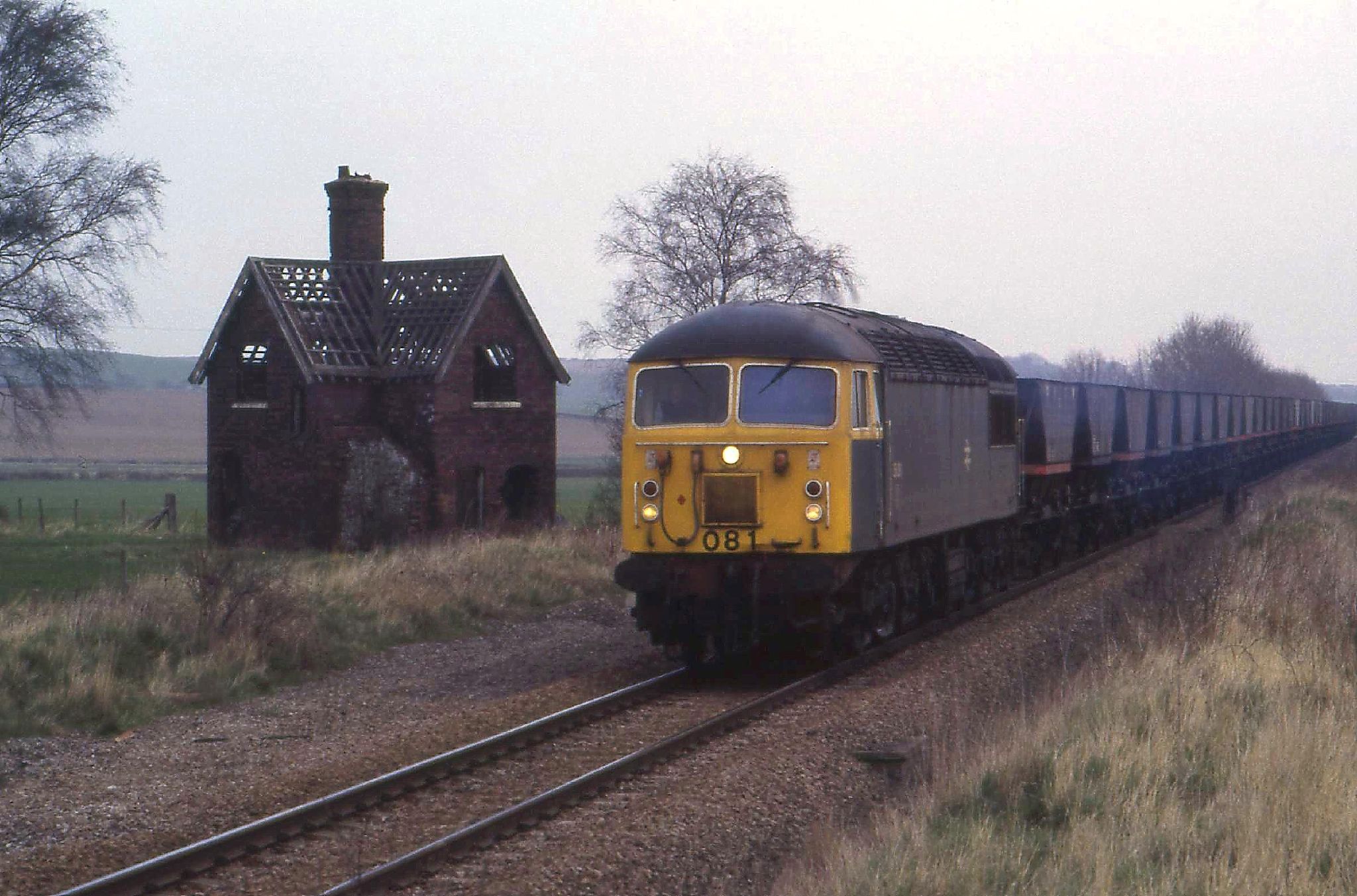 a train that is traveling down some tracks