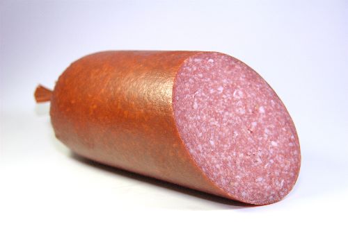 an image of a piece of sausage or ham