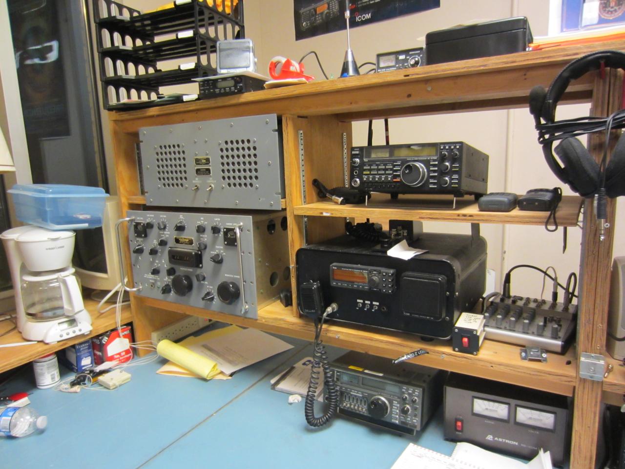 the radio is built and has radio equipment