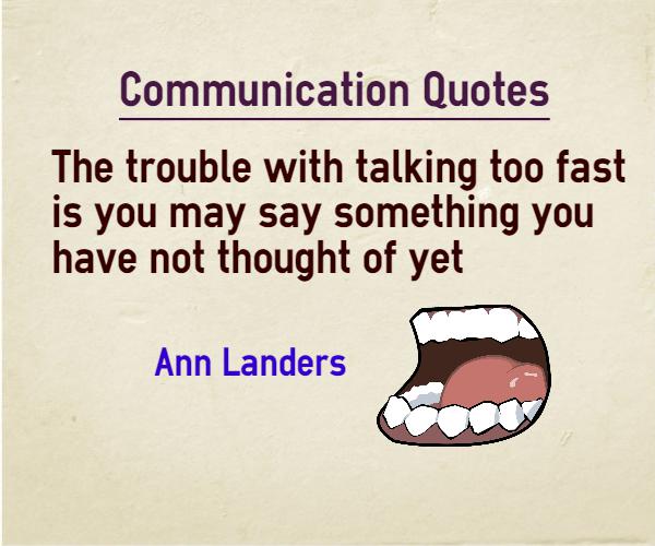 an open mouth and tongue with text that says communication quotes