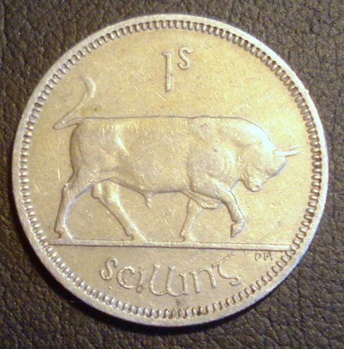 the coin has a bull on it