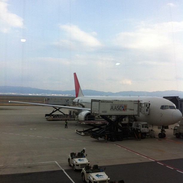 a plane sitting on top of an airport tarmac