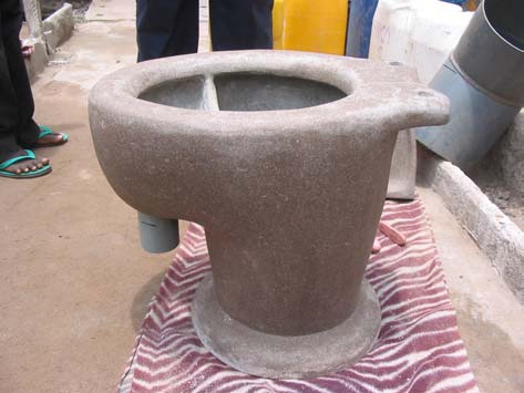 a stone object that is sitting on a towel