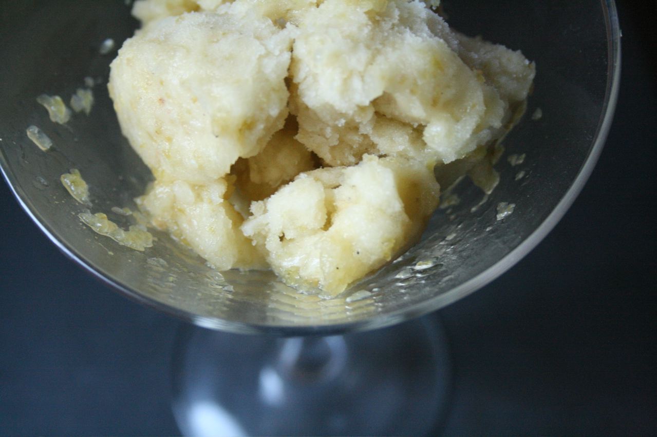 a food processor is covered with white flour