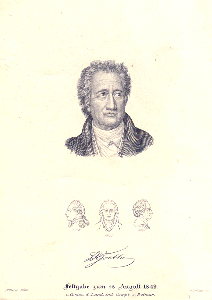 a portrait of thomas adams with three heads drawn