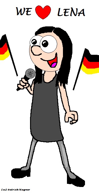 an image of a girl speaking into a microphone