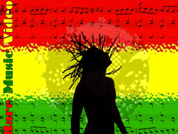 a rastafarian reggae poster with music notes