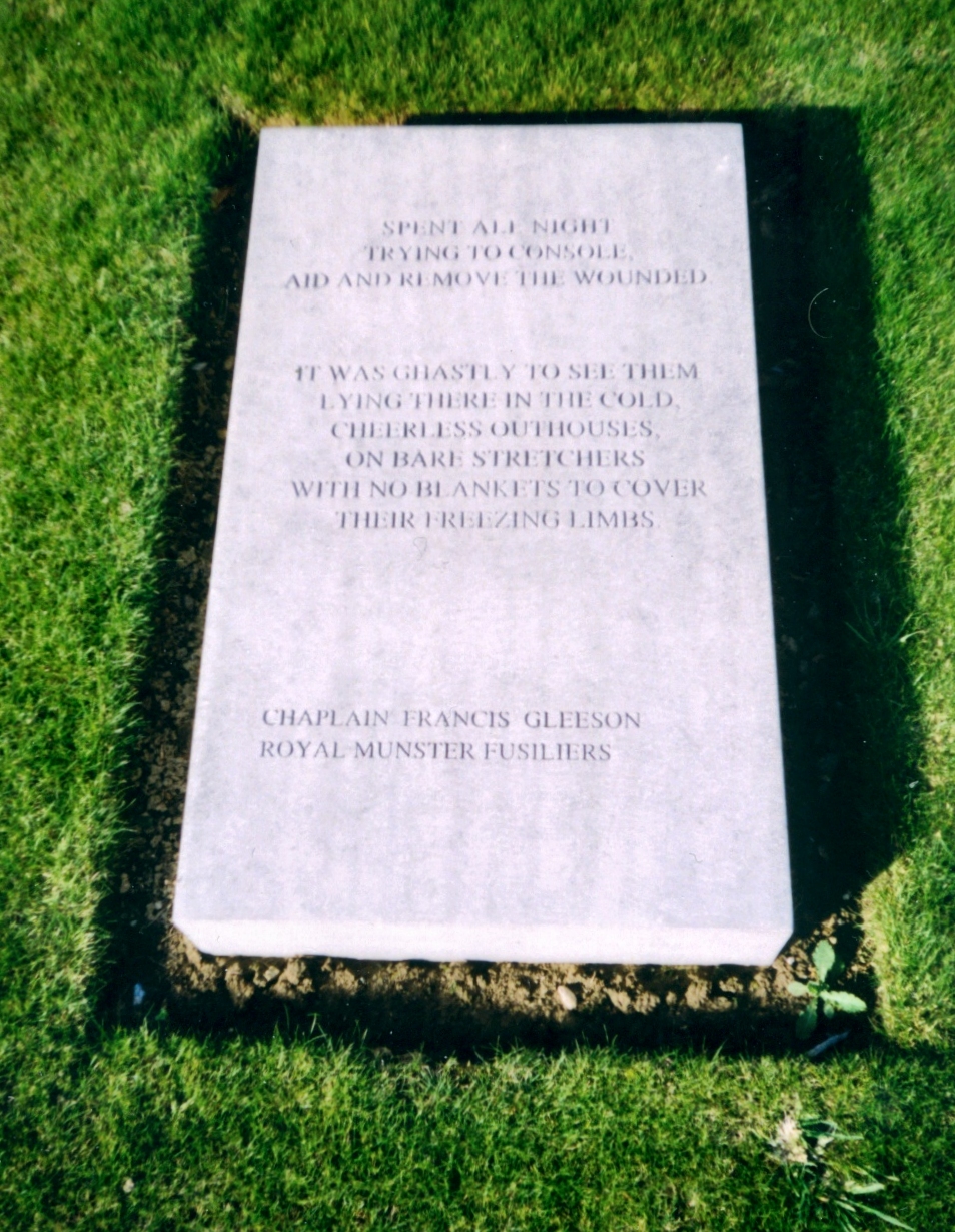 the memorial was placed on the side of the hill