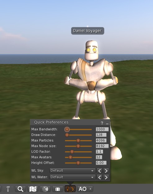 the 3d model shows a white humanoid standing on his legs and arms