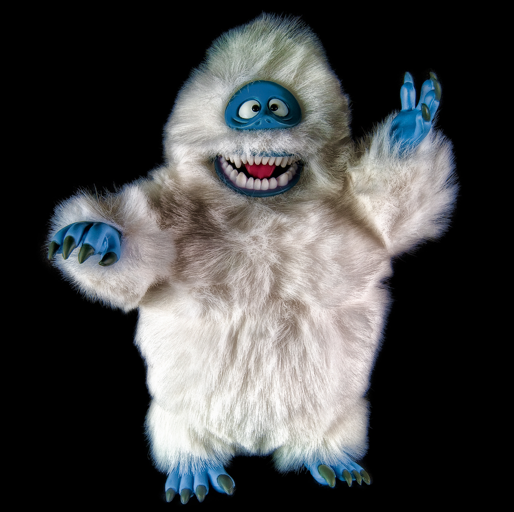 there is a very weird looking white creature with blue eyes