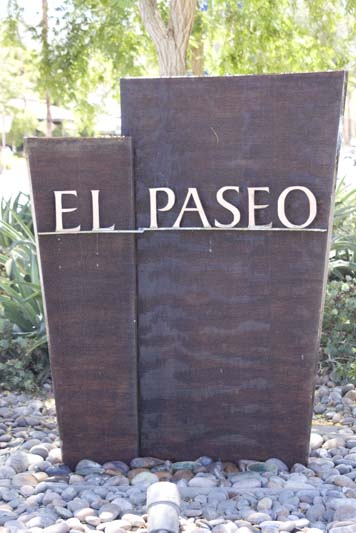 a sign for el paso on rocks with the name
