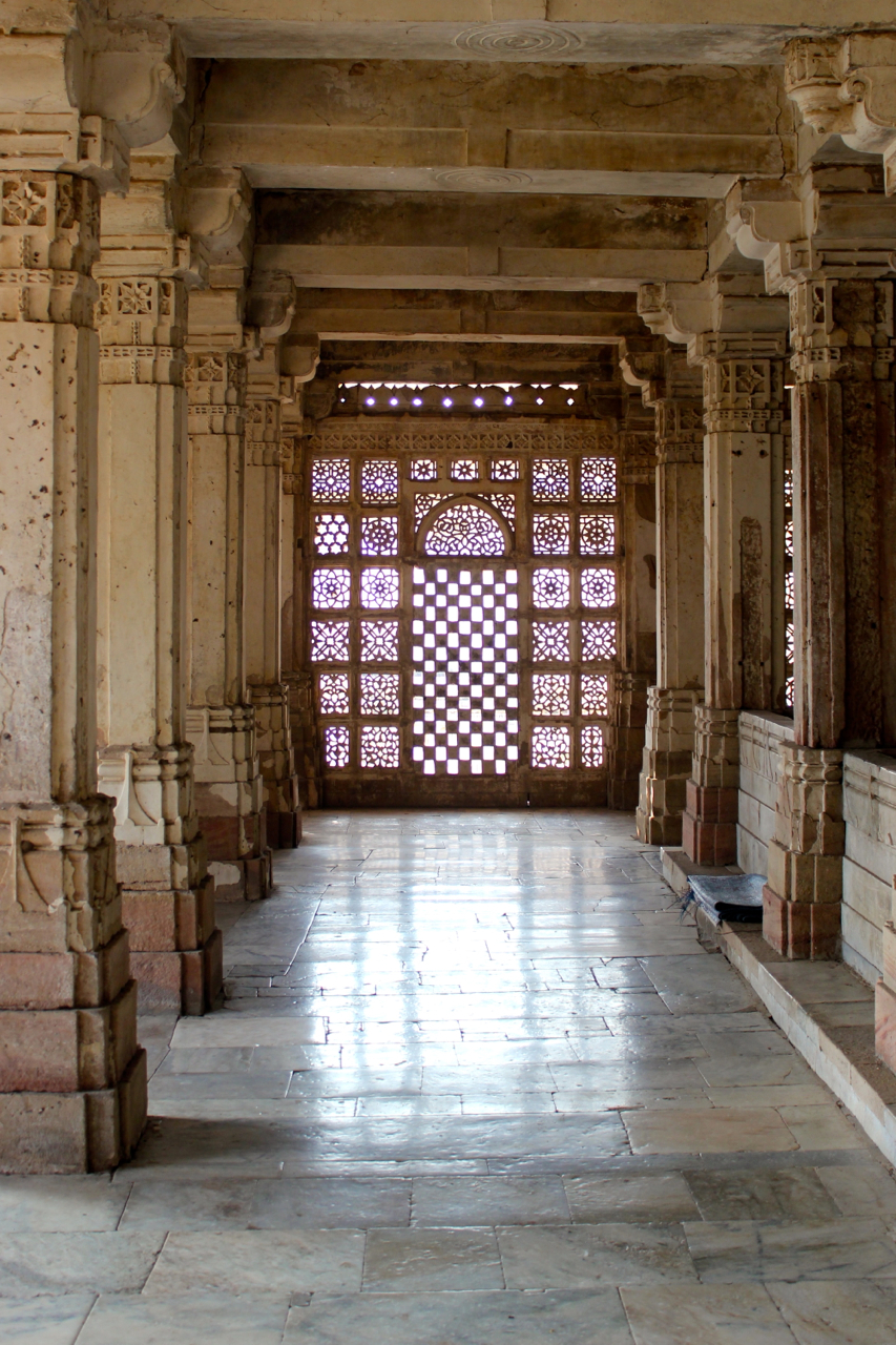 a very large and fancy building with columns