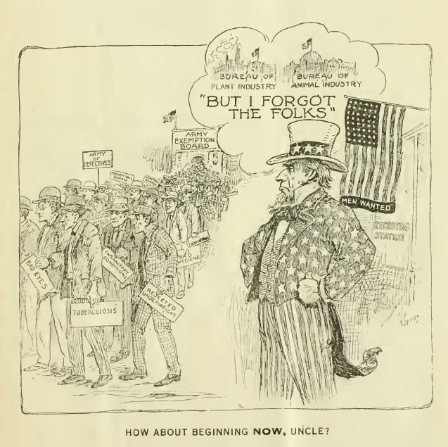 an old political cartoon with a man in a top hat