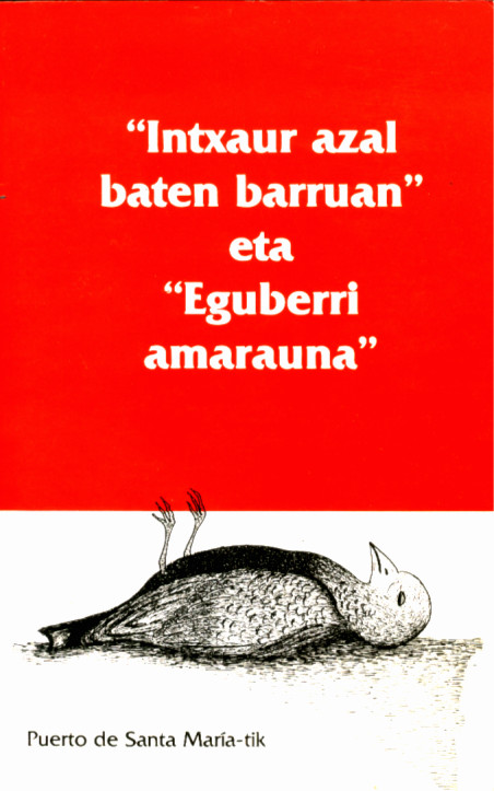 a poster in spanish with an animal on the ground