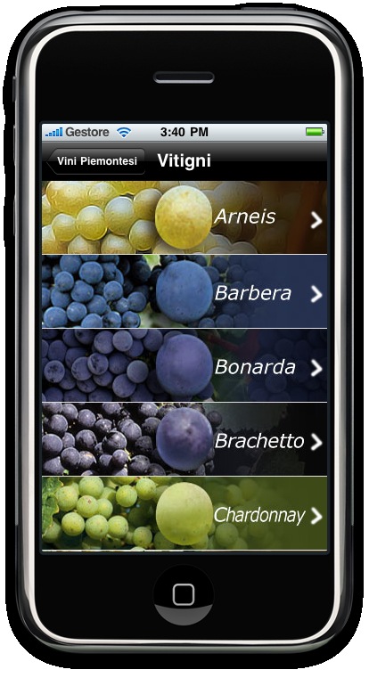 an image of an iphone showing different foods