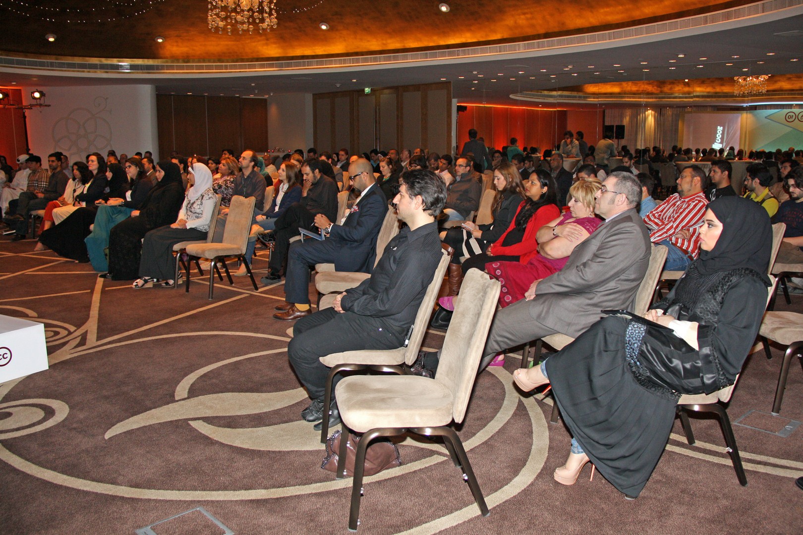 a large audience is gathered at an event