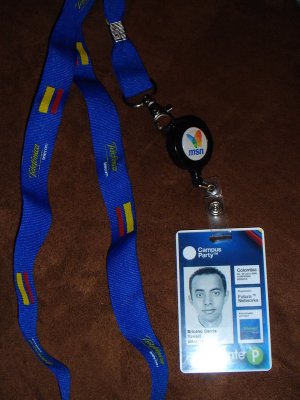 a lanyard that has a lanyard id tag attached to it