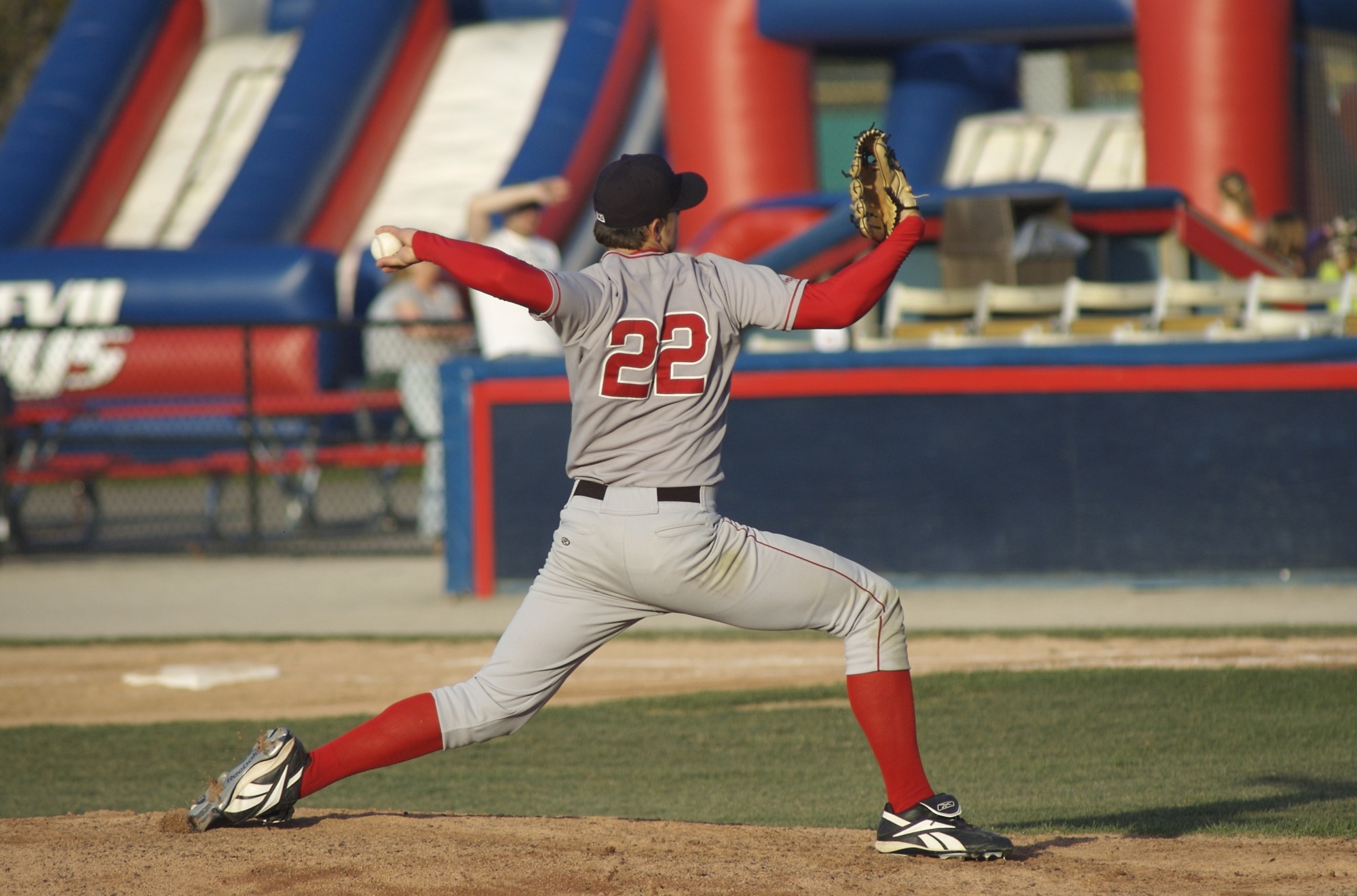 a baseball player getting ready to catch the ball