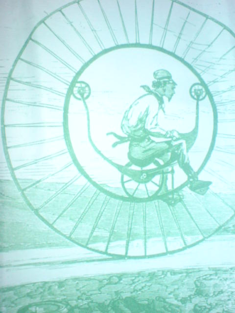 a man in a wheel chair and an animated background