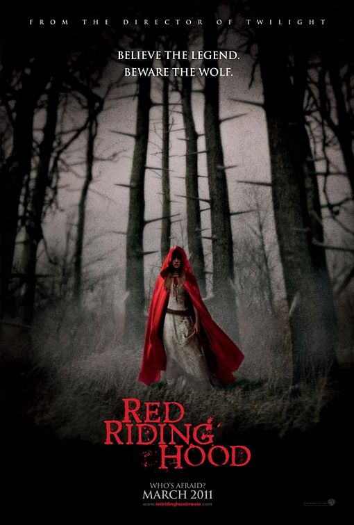 a horror movie poster for the red riding hood