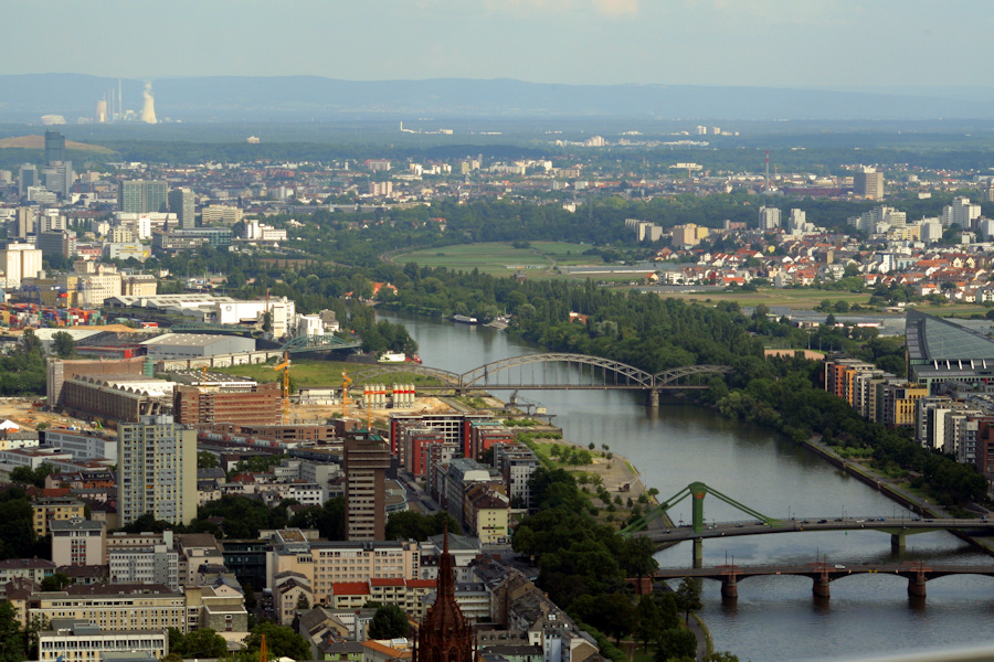 a scenic view of the city from above