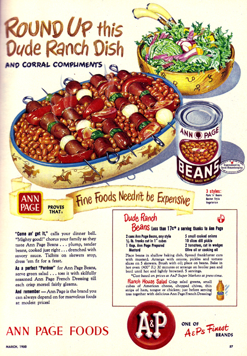 a vintage ad for penn's fish and corn