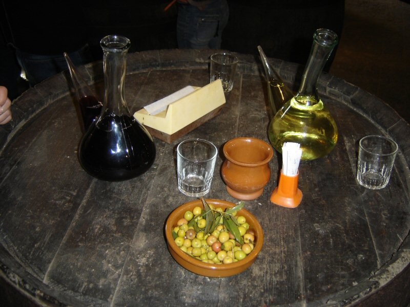 the table is cluttered with various different foods