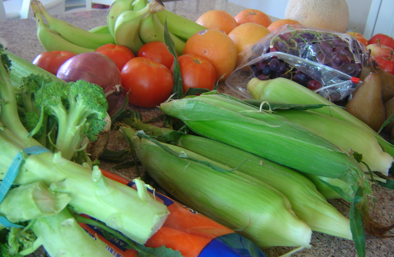 a display of different kinds of vegetables on a table