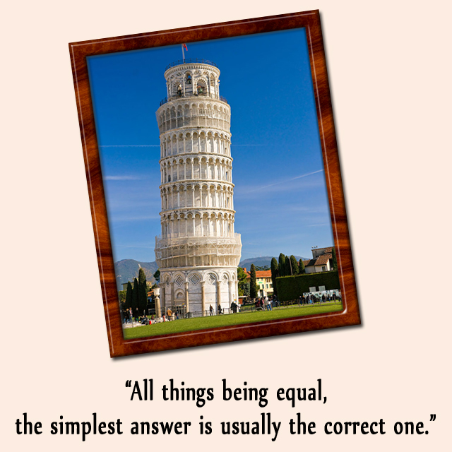 a poster of the leaning tower with the caption
