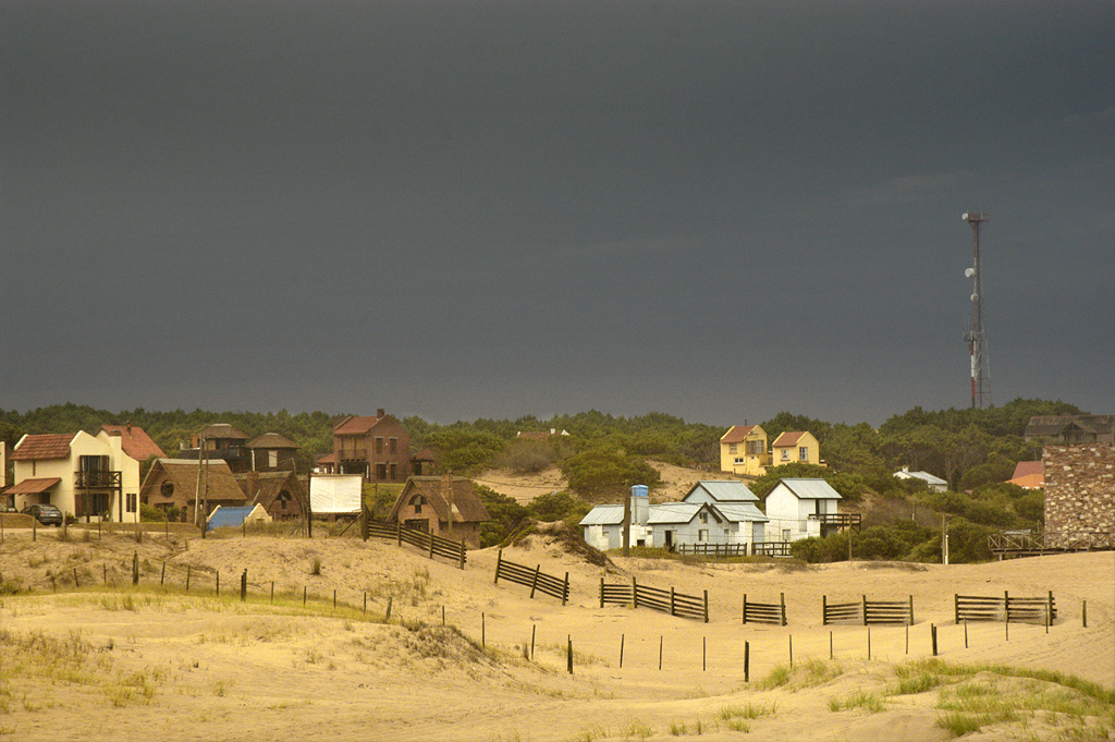 a very pretty town on a windy day