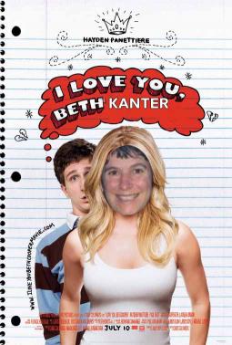 the poster for i love you, beth vanter