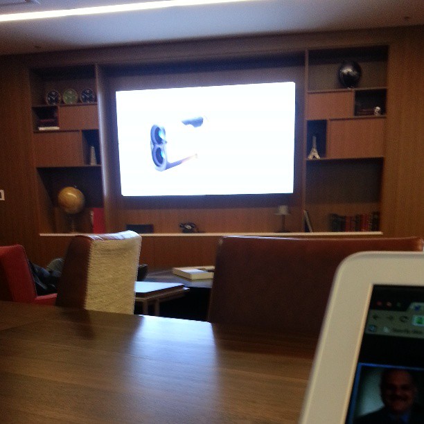 an image of someone in the video conference setting