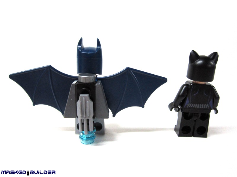 two lego figures made to look like batman