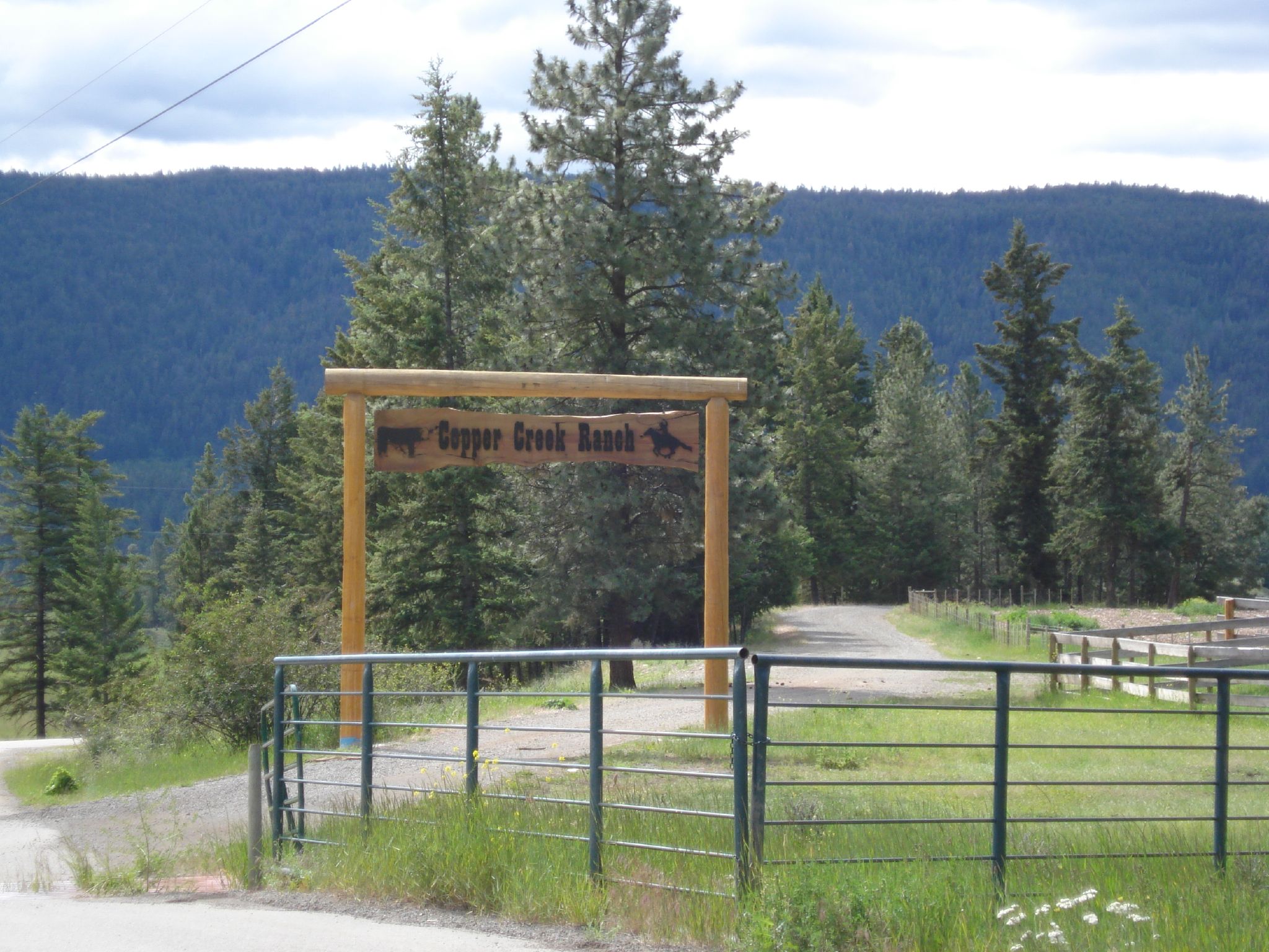 a sign showing the road with a sign for a park that says, twin creek trail