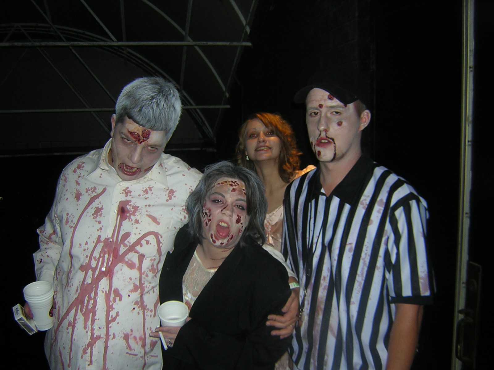 people dressed as zombies for a night of fun
