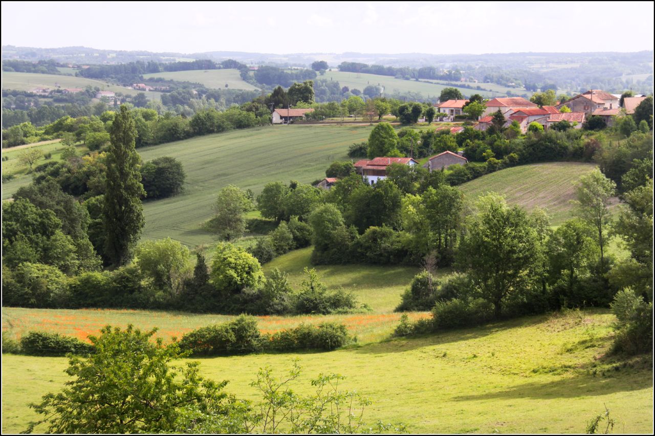 a beautiful landscape in an open countryside of southern germany