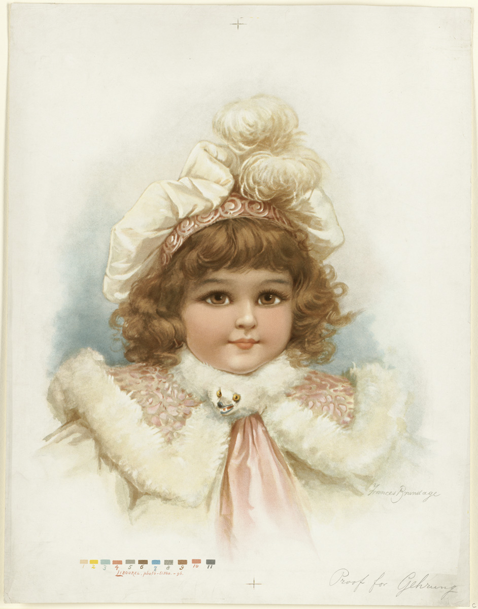 a painting of a child wearing a bonnet