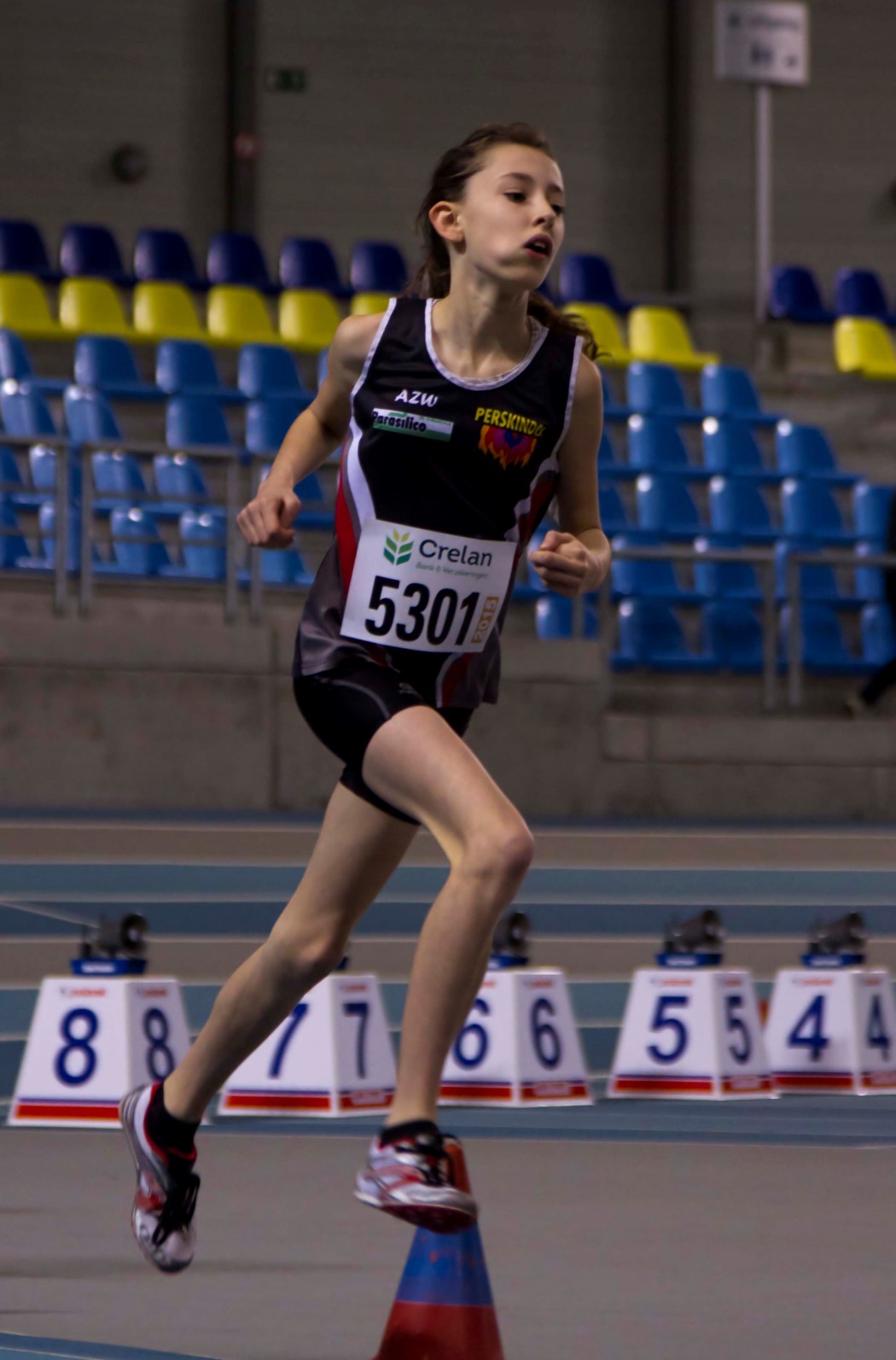 a person that is running in a race