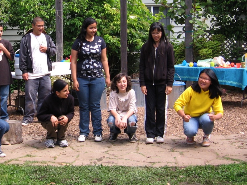 a group of friends posing for the camera