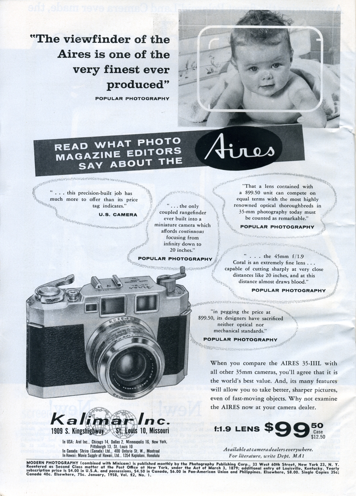 the advertit for a baby pographer, including a toy camera