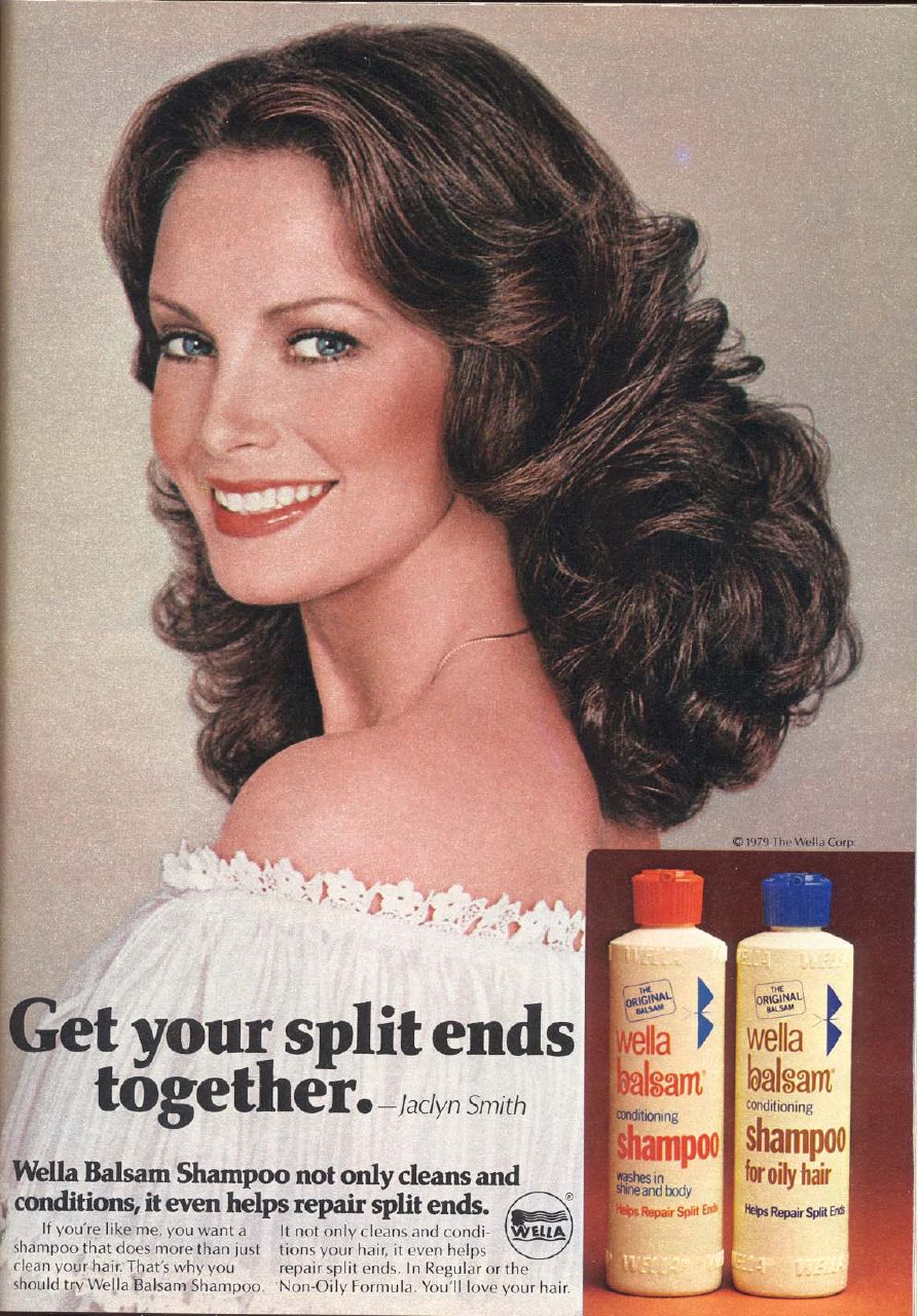 a woman with brown hair is smiling while she holds two shampoos