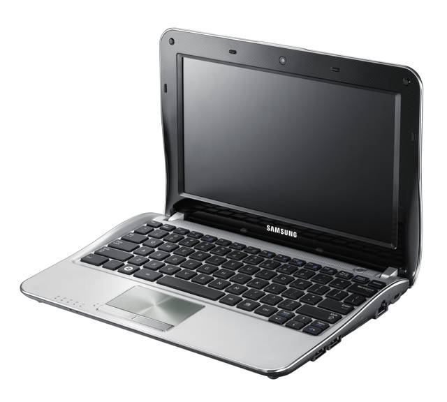 a samsung laptop computer is shown in this image